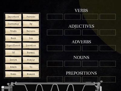 Word Categories - FCE level