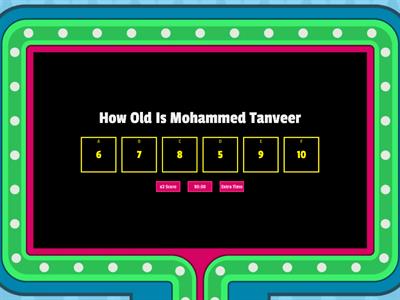 Mohammed Tanveer Fan Quiz