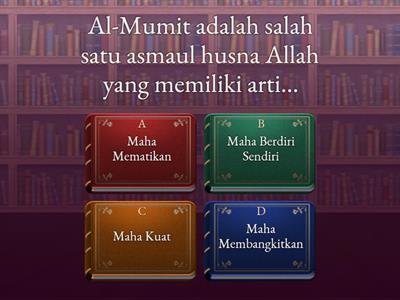 Asesmen formatif PAI kelas 5 SD Materi Lebih dekat dengan Nama-nama Allah Swt