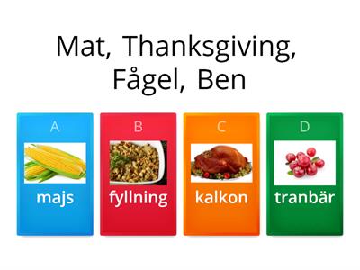 Thanksgiving-Mat Kategorier