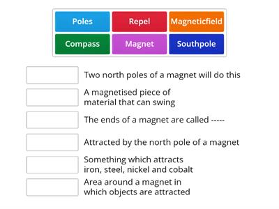 E2 - Physics - Magnetic Terms Match Up