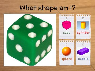 3D Shapes Quiz- Senior Infants