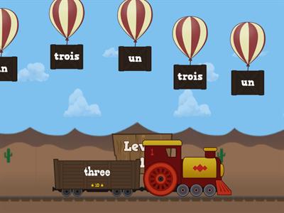 Balloon pop French Numbers 1-20 