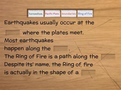 Earthquakes 2:Brr the earth is shaking.