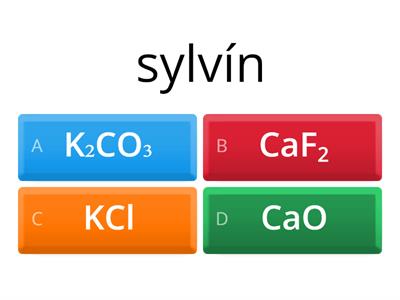 Triviálne názvy I.A a II.A skupina názov - vzorec