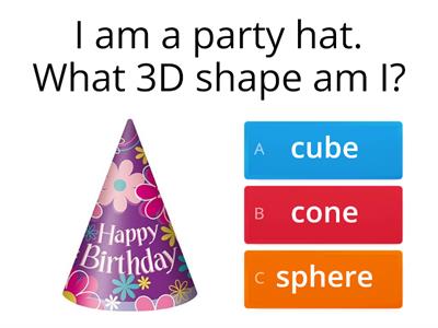 Recognise the 3D Shapes