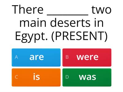 Read and choose the correct answer. (PAST AND PRESENT TENSE)