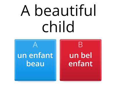 Les adjectifs avant et après le nom