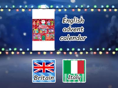Italian and Britain Christmas traditions