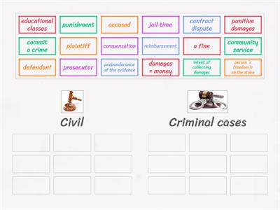 Civil cases with criminal cases