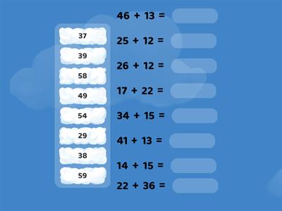 Додавання двоцифрових чисел (без переходу через розряд)