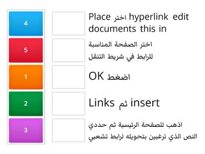 خطوات انشاء روابط لصفحات موقع الويب 