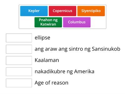 Quiz 2-rebolusyong Siyentipiko,Indutriyal,Agrikultural