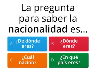 Preguntas información personal