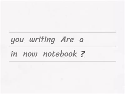 Present Continuous questions for kids