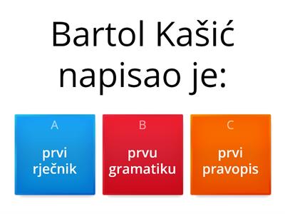  Povijest hrvatskoga jezika od 16. do 18. st.