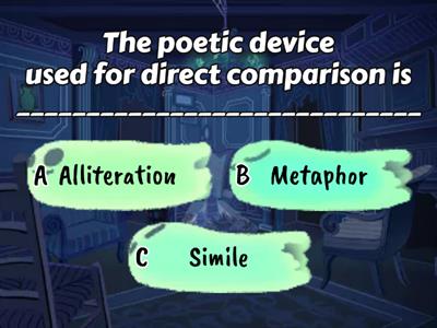 Class VI Revision of  Poetic Device