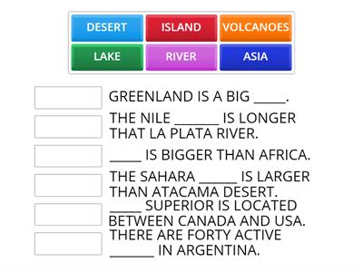 Geographical features