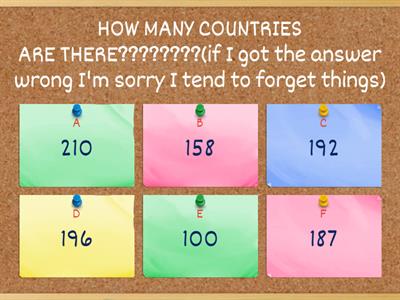 i did this to kill time. GEOGRAPHY VERY HASSRST TEST!?!!!!!!