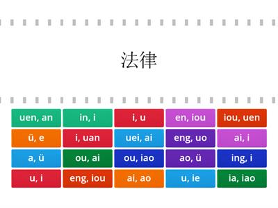 看漢字找韻母「香港普通話研習社提供」