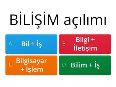 Bilişim Temel Kavramlar, Kullanım Alanları