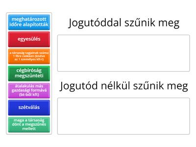 Jogutóddal vagy jogutód nélkül szűnik meg egy vállalkozás az alábbi esetekben?