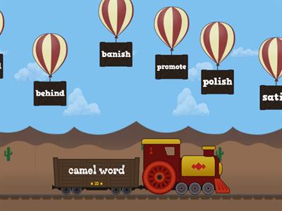 Syllable sort rabbit, tiger, lion and camel