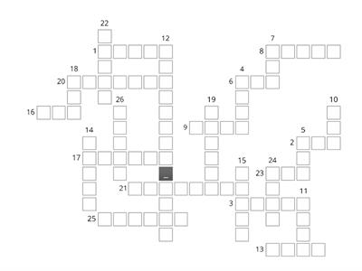 UNIT 1B - IN THE CLASSROOM (crossword)