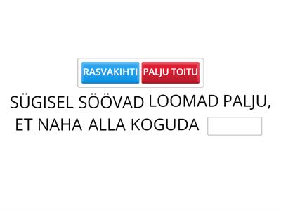 Loomad ja linnud sügisel