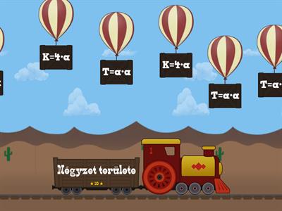 A téglalap és a négyzet kerület- és területképlete