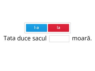 Scrierea corectă a cuvintelor ”la” și ”l-a”