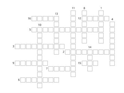 Professions - crossword