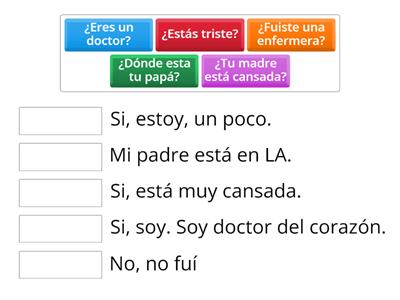 Practica del Español Ser-Estar