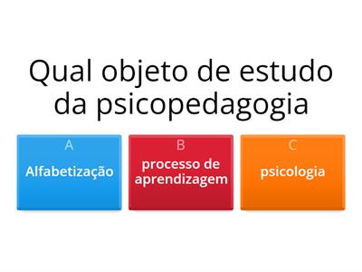 Fundamentos da Psicopedagogia