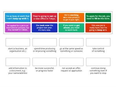 T4 Unit 2 Phrasal verbs connected with work 