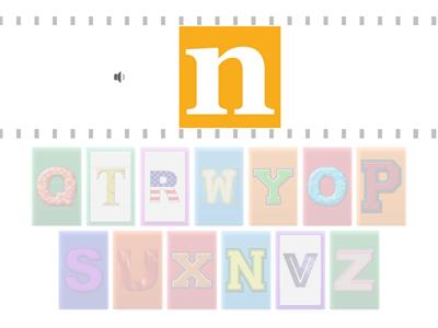 English Alphabet (n-z)