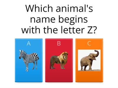 What begins with the Letter Z