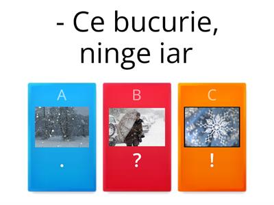 Punctul, semnul întrebării, semnul exclamării