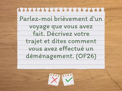 Questions de mi-étape 3 (OF 23 à 27)