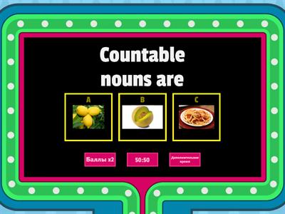 countable and uncountable 