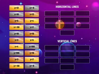 Identifying horizontal & vertical lines.