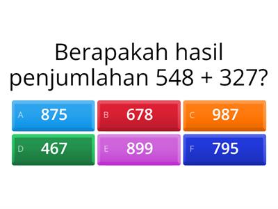 quis matematika operasi bilangan cacah