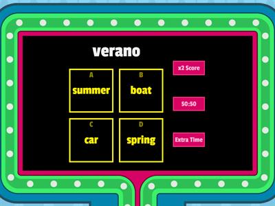 Spanish Seasons & Modes of Transportation