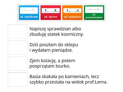 Zdania złożone współrzędnie