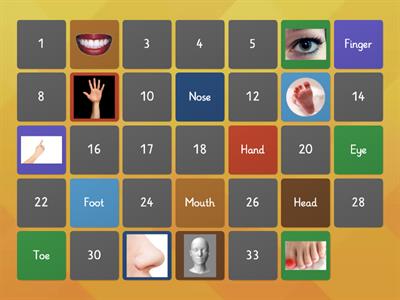 Body Parts - Memory Game