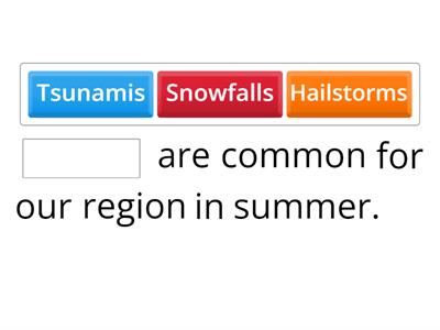 Weather and climate