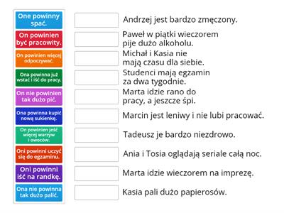 Powinien/nie powinien