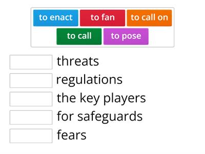 LS Vocabulary Revision: Collocations 1 April 2023 