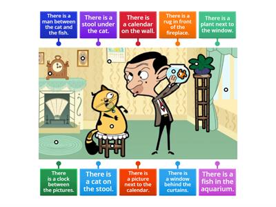 Mr. Bean - prepositions of place