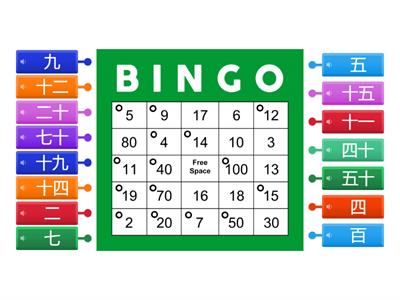 Japanese Bingo Number Match: Kanji + Listening